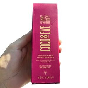 NEW Coco & Eve Sunny Honey Face Tanning Micromist Spray Dragon Fruit 2.54 fl. oz